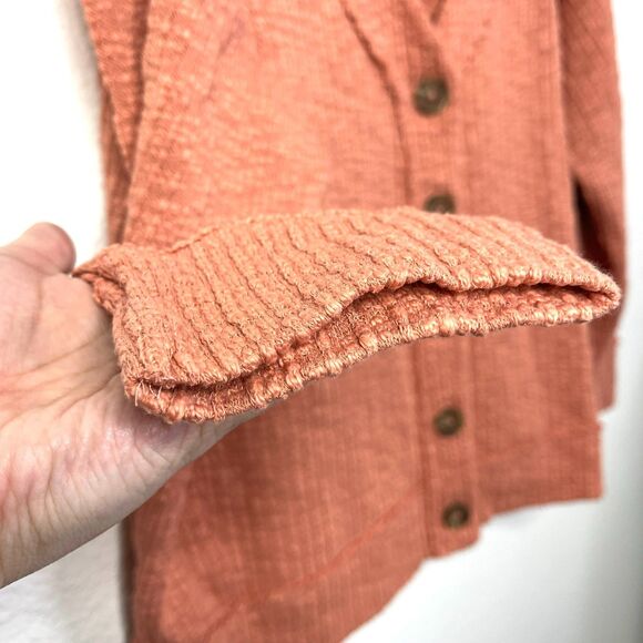 Two by Vince Camuto Rust Textured Knit Cardigan Women’s XXL Boho Fall Sweater - Picture 8 of 11